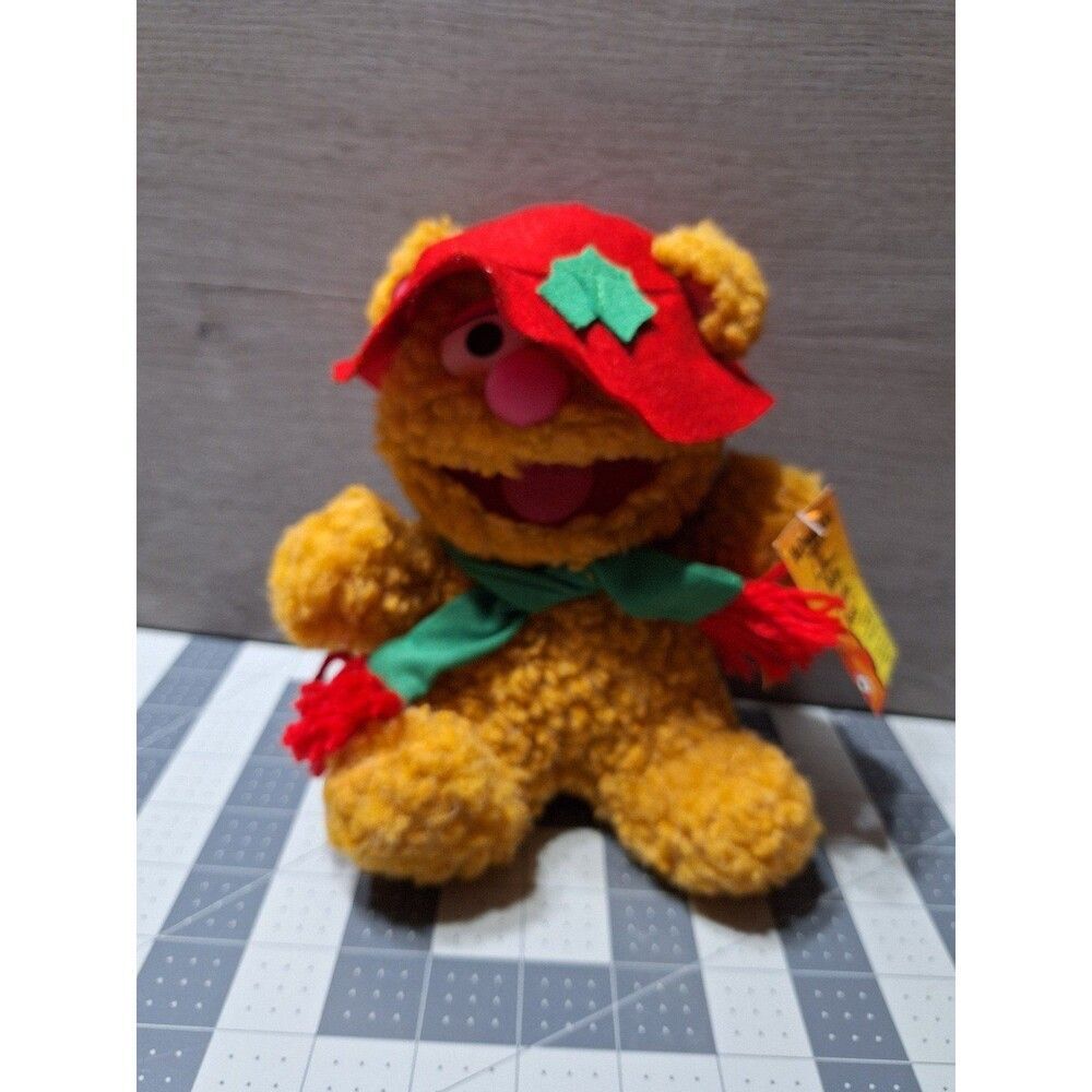 Mcdonalds Baby Fozzie Bear Christmas Plush Stuffed Animal Toy